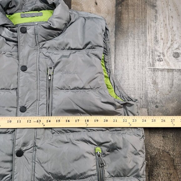 Mens Orvis size L Large Nylon Duck Down Outdoor Puffer Vest - Picture 6 of 10